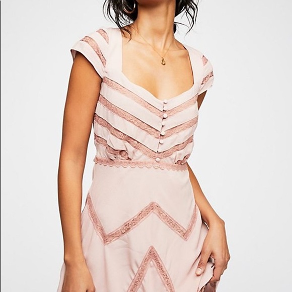 Free People Elle Mini Dress Toasted Mink Size 0 - Picture 3 of 11